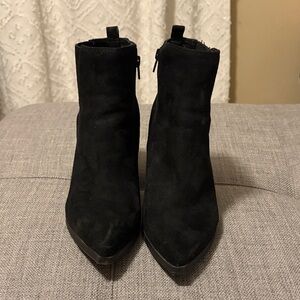 Indigo Classic Black Suede Booties